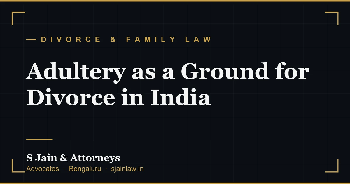 Adultery as a Ground for Divorce in India