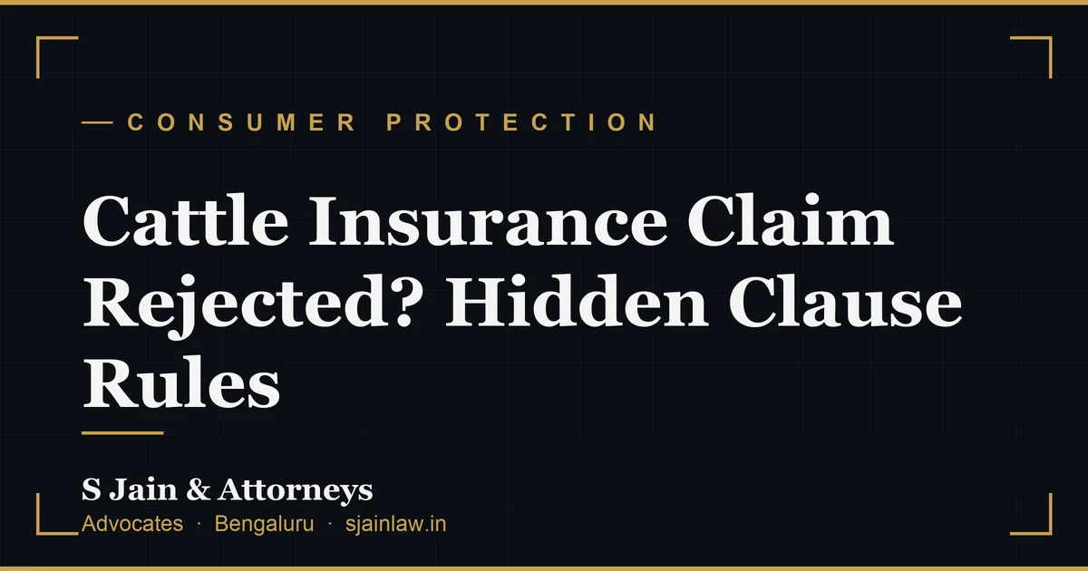 Cattle Insurance Claim Rejected? Hidden Clause Rules