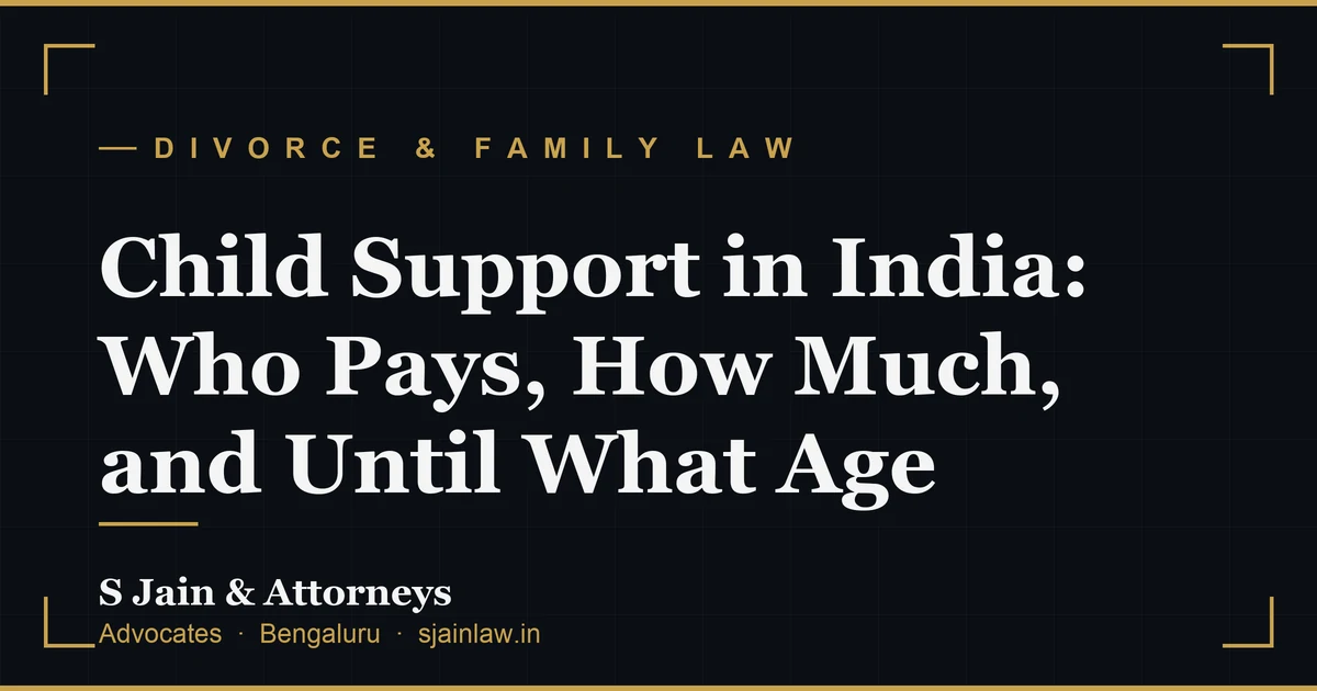 Child Support in India: Who Pays, How Much, and Until What Age