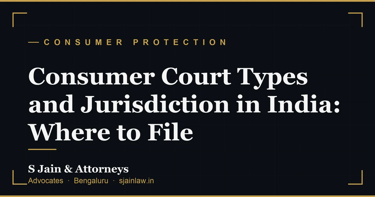 Consumer Court Types and Jurisdiction in India: Where to File