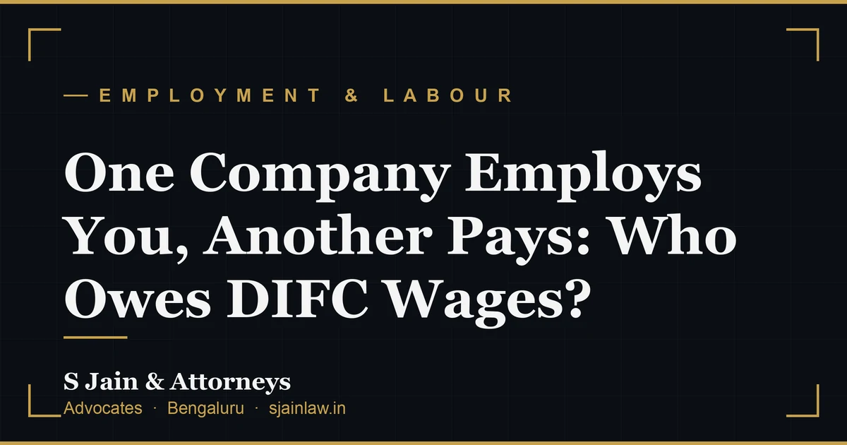 One Company Employs You, Another Pays: Who Owes DIFC Wages?