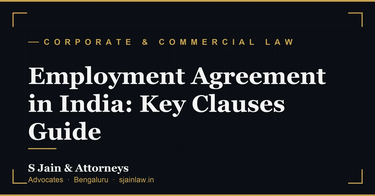 Employment Agreement in India: Key Clauses Guide