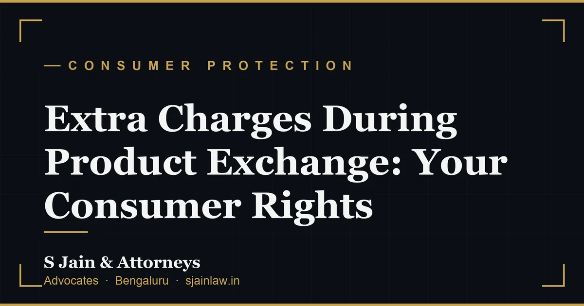 Extra Charges During Product Exchange: Your Consumer Rights