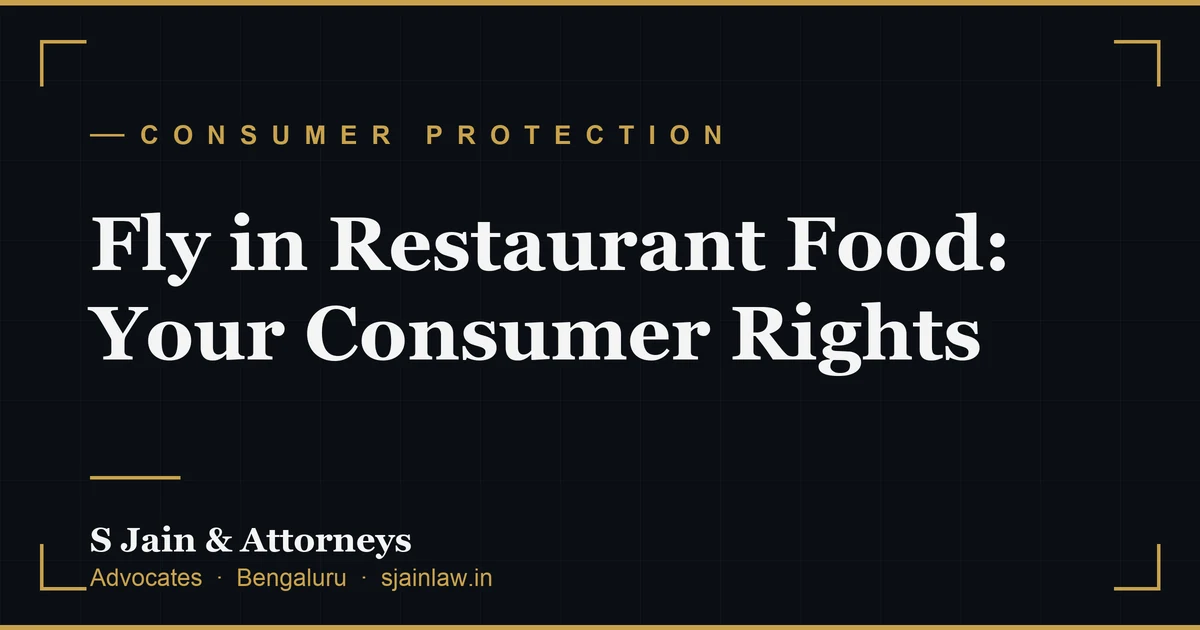 Fly in Restaurant Food: Your Consumer Rights