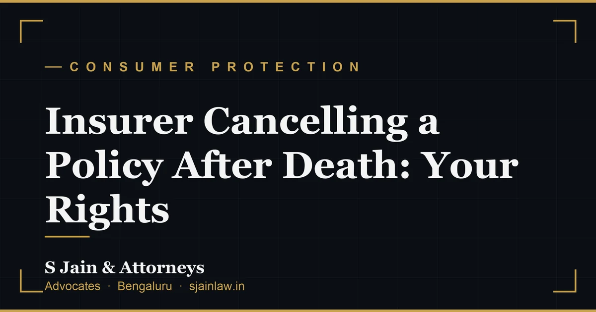 Insurer Cancelling a Policy After Death: Your Rights