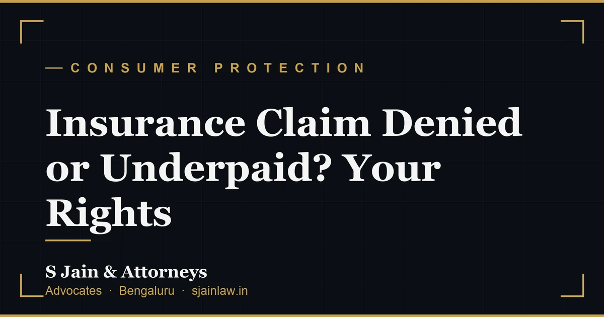 Insurance Claim Denied or Underpaid? Your Rights
