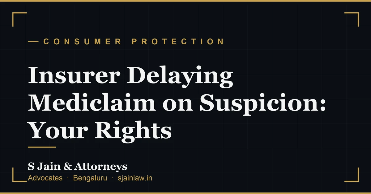 Insurer Delaying Mediclaim on Suspicion: Your Rights