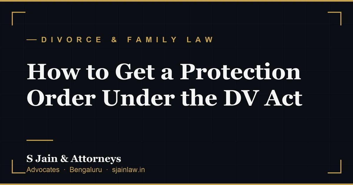 How to Get a Protection Order Under the DV Act