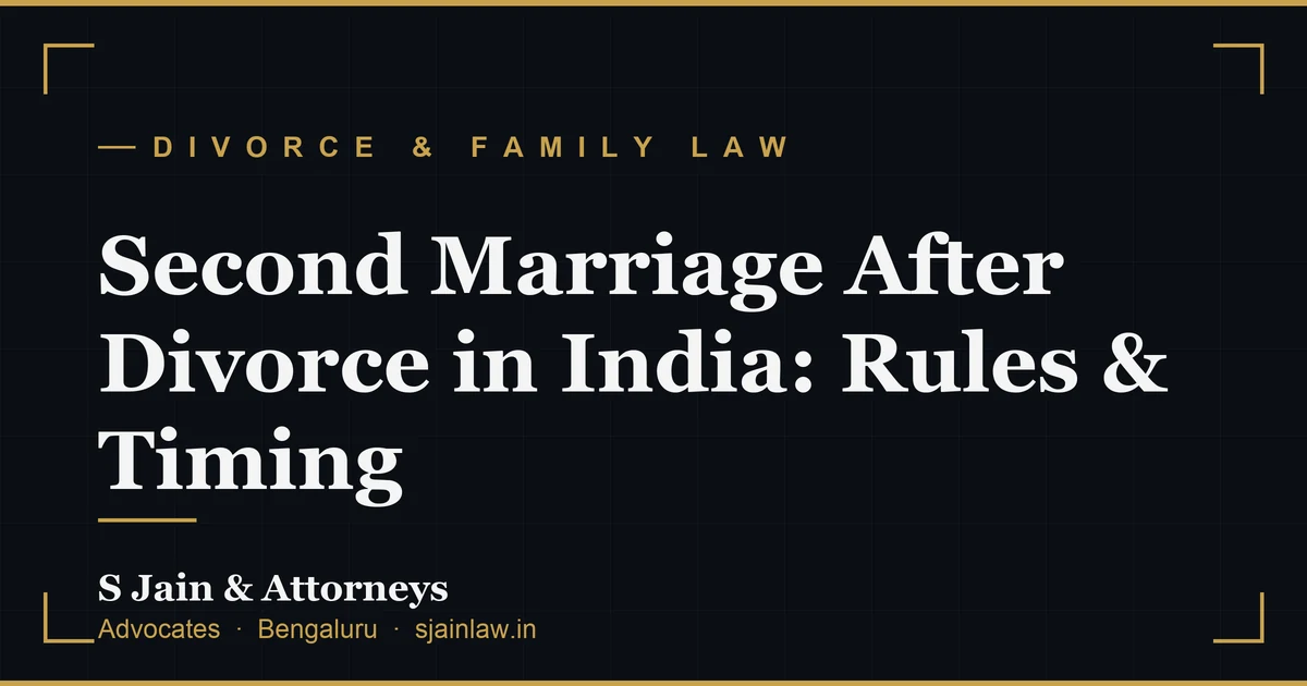 Second Marriage After Divorce in India: Rules & Timing