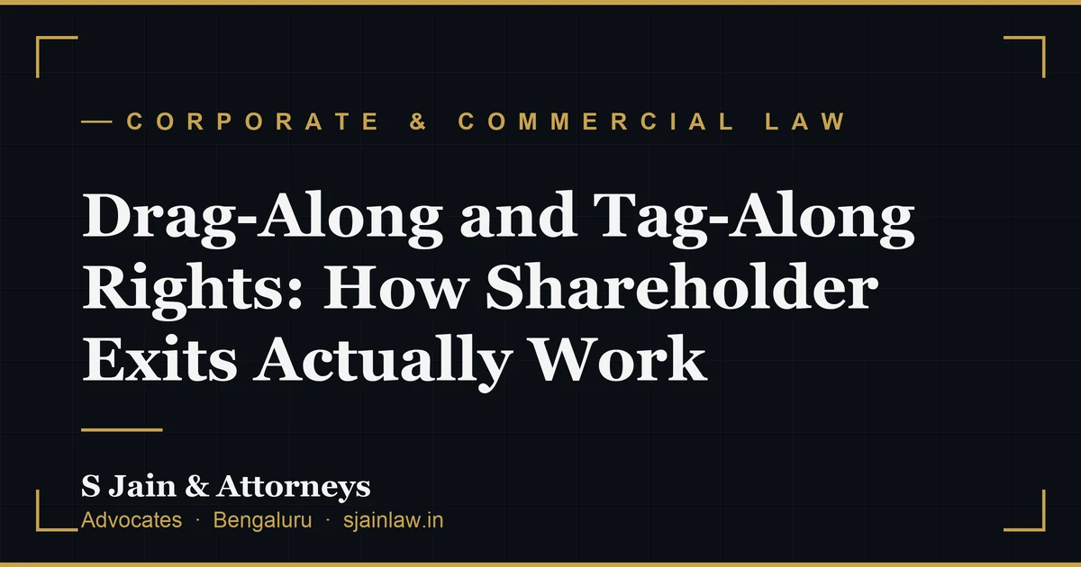 Drag-Along and Tag-Along Rights: How Shareholder Exits Actually Work