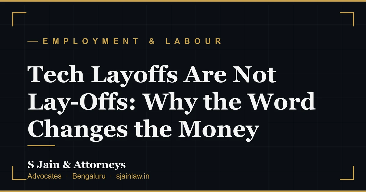 Tech Layoffs Are Not Lay-Offs: Why the Word Changes the Money