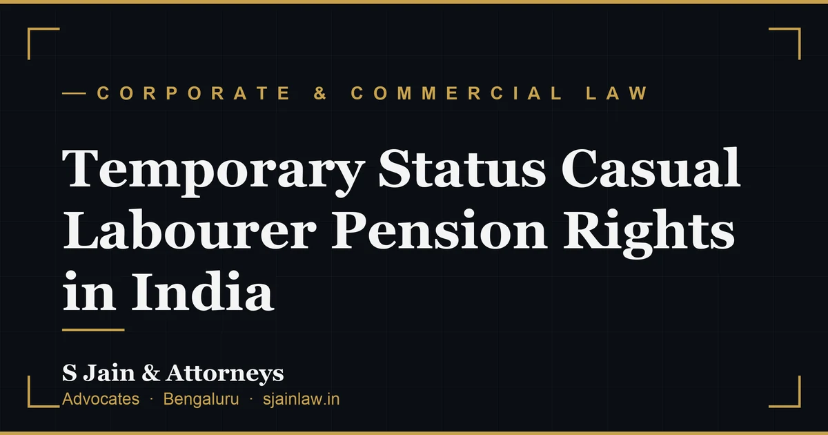 Temporary Status Casual Labourer Pension Rights in India