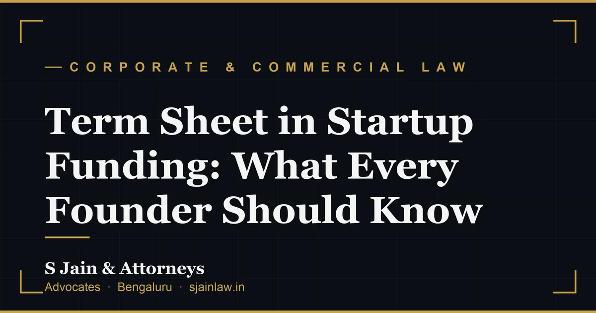 Term Sheet in Startup Funding: What Every Founder Should Know