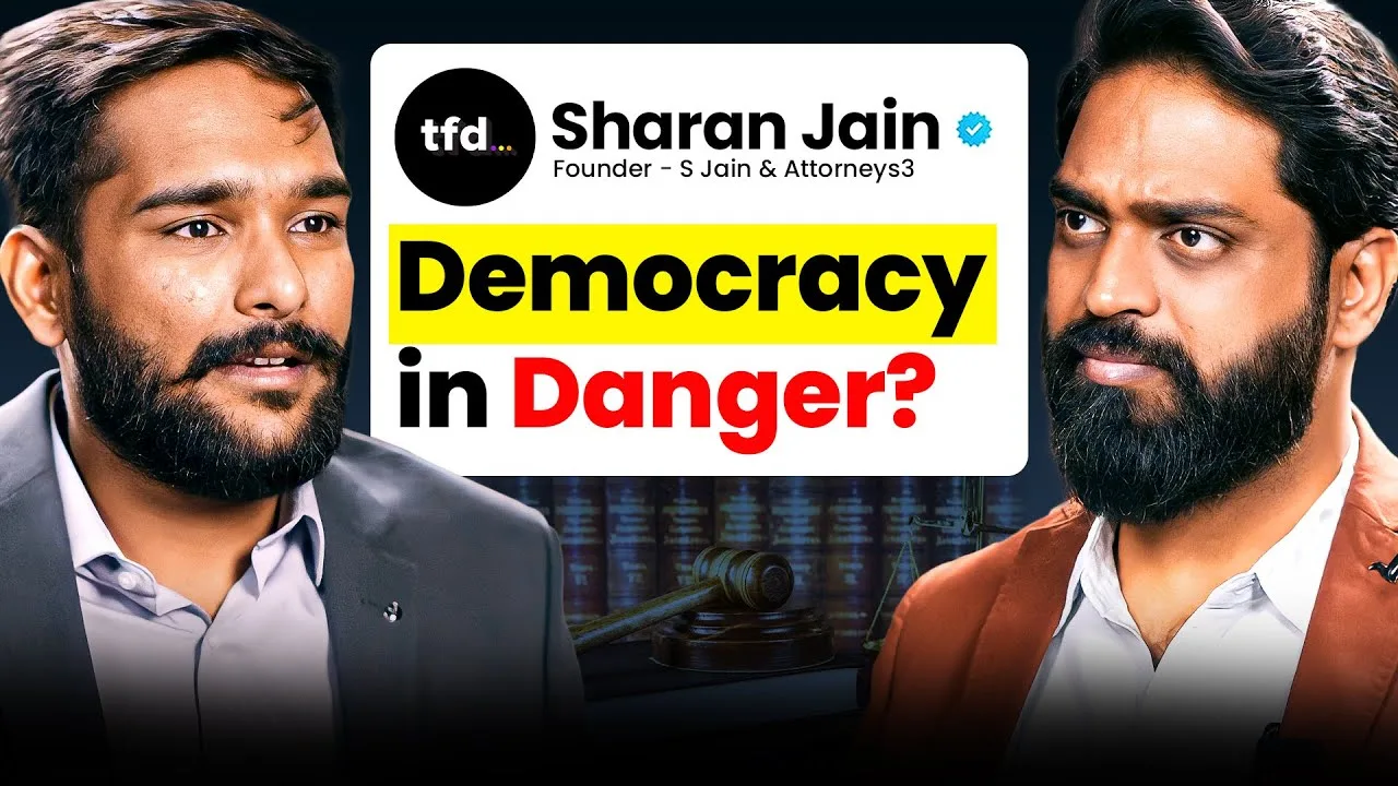 Advocate Sharan Jain in a long-form interview on India's legal system